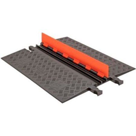 JUSTRITE Guard DogÂ Low Profile, 2 CH - Orange Lid/Black Base - ADA Ramps GD2X75-O/B